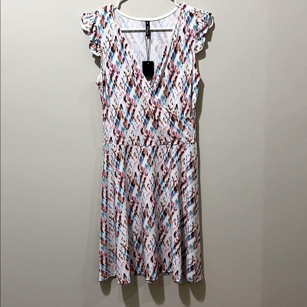 Vibrant Multicolor Midi Dress